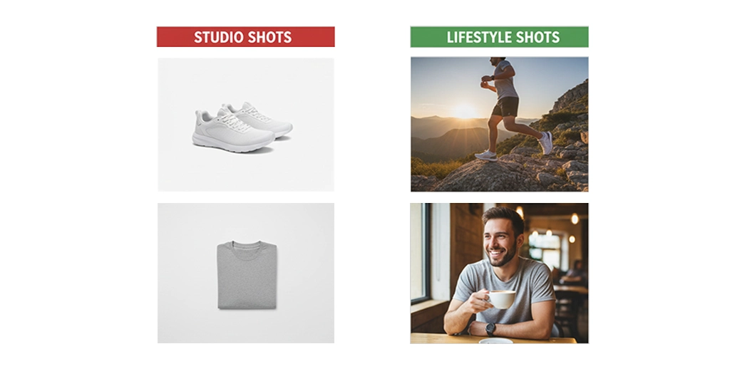 Lifestyle vs. Studio Shots