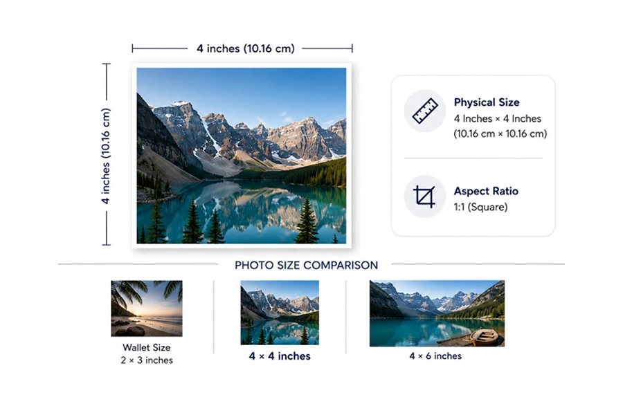 4×4 Photo Size Mean